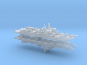 Type 052C Destroyer x 4, 1/2400 in Clear Ultra Fine Detail Plastic