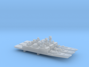 Shivalik-class frigate x 3, 1/1800 in Clear Ultra Fine Detail Plastic