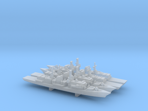 Type 23 frigate x 4, 1/1800 in Clear Ultra Fine Detail Plastic