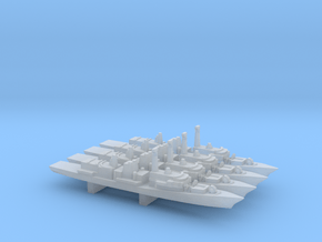 Type 23 frigate x 4, 1/2400 in Clear Ultra Fine Detail Plastic