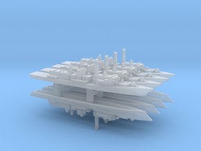 Type 23 frigate x 8, 1/2400 in Clear Ultra Fine Detail Plastic