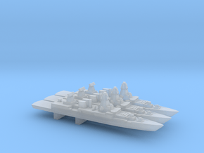  Sachsen-class frigate x 3, 1/2400 in Clear Ultra Fine Detail Plastic