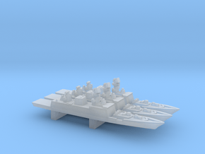 Shivalik-class frigate x 3, 1/3000 in Clear Ultra Fine Detail Plastic