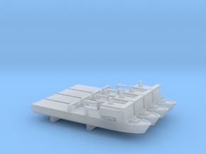 Bay-class landing ship x 4, 1/6000 in Clear Ultra Fine Detail Plastic