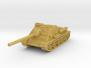 SU-100 tank 1/100 in Tan Fine Detail Plastic