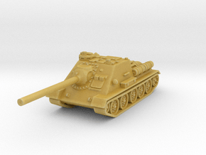 SU-100 tank 1/87 in Tan Fine Detail Plastic