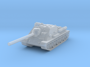SU-100 tank 1/76 in Clear Ultra Fine Detail Plastic