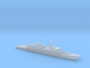 Type 21 frigate w/ Exocet AShM, 1/3000 in Clear Ultra Fine Detail Plastic