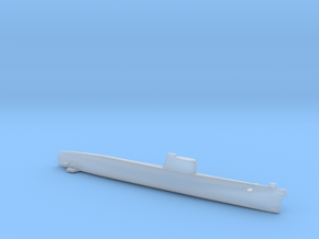 Foxtrot-class submarine, Full Hull, 1/1800 in Clear Ultra Fine Detail Plastic