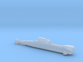 Type 206 submarine, Full Hull, 1/1800 in Clear Ultra Fine Detail Plastic