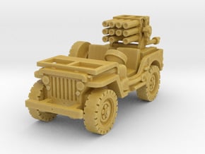 Jeep with 107mm MLR 1/144 in Tan Fine Detail Plastic