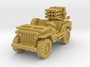 Jeep with 107mm MLR 1/160 in Tan Fine Detail Plastic