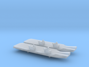 Queen Elizabeth-class aircraft carrier x 2, 1/6000 in Clear Ultra Fine Detail Plastic
