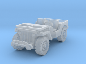 Jeep airborne 1/56 in Clear Ultra Fine Detail Plastic