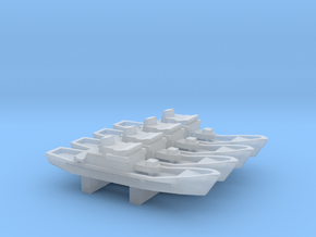 Island-class OPV x 4, 1/1800 in Clear Ultra Fine Detail Plastic