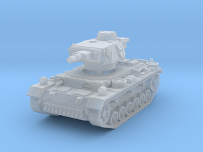 Panzer III N 1/100 in Clear Ultra Fine Detail Plastic