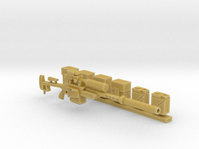 Heavy Laser Sniper with accessories (28mm) in Tan Fine Detail Plastic