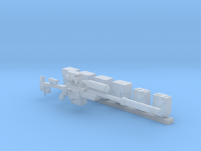 Heavy Laser Sniper with accessories (28mm) in Clear Ultra Fine Detail Plastic