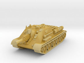 SU-122 Tank 1/200 in Tan Fine Detail Plastic
