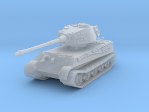 Tiger II H (no Skirts) 1/87 in Clear Ultra Fine Detail Plastic