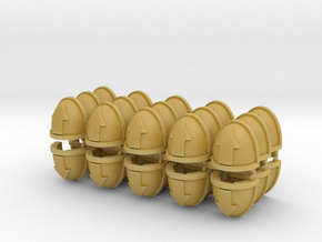 Tactical Squad Mk7/8 Shoulder Pads x30 in Tan Fine Detail Plastic