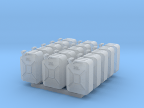 Jerry Cans set #1 28mm in Clear Ultra Fine Detail Plastic