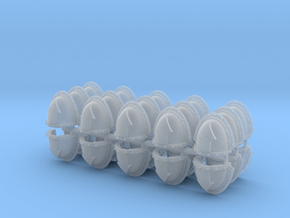 Tactical Squad Mk3 Shoulder Pads x30 in Clear Ultra Fine Detail Plastic