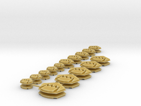 Toothed Mouth icons x30 in Tan Fine Detail Plastic