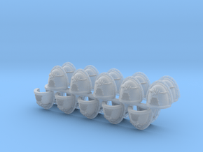 Commission 27 Shoulder Pads Mk3 #3 x20 in Clear Ultra Fine Detail Plastic