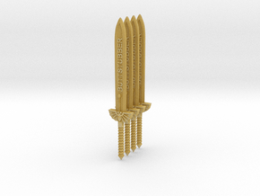 Commission 25 swords in Tan Fine Detail Plastic