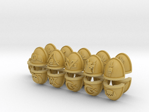 Commission 36 Mk7/8 Shoulder Pads in Tan Fine Detail Plastic