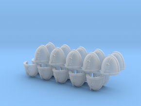 Commission 41 Mk7/8 Shoulder Pads x20 in Clear Ultra Fine Detail Plastic