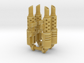Exhaust stack x4 #2 in Tan Fine Detail Plastic