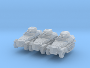 Sdkfz 253 with Pz I Turret (x3) 1/285 in Clear Ultra Fine Detail Plastic