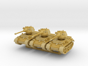 Panzer II L Puma turret (x3) 1/200 in Tan Fine Detail Plastic