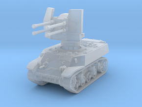 M3A3 with Flakvierling 38 1/100 in Clear Ultra Fine Detail Plastic