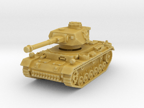 Panzer III K (Pz IV Turret) 1/100 in Tan Fine Detail Plastic