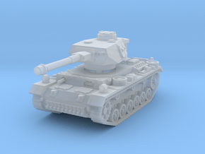 Panzer III K (Pz IV Turret) 1/76 in Clear Ultra Fine Detail Plastic