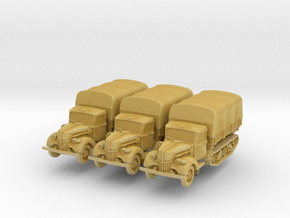 Ford V3000 Maultier early (covered) (x3) 1/200 in Tan Fine Detail Plastic