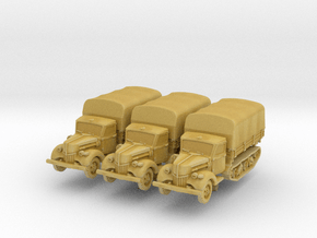 Ford V3000 Maultier early (covered) (x3) 1/220 in Tan Fine Detail Plastic