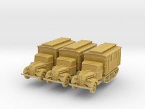 Ford V3000 Maultier Ambulance early (x3) 1/200 in Tan Fine Detail Plastic