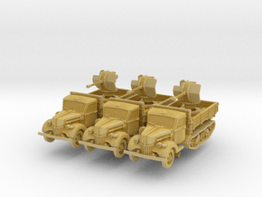 Ford V3000 Maultier Flak 38 early (x3) 1/200 in Tan Fine Detail Plastic