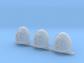 Griffons Gravus Shoulder Pads x3 R #1 in Clear Ultra Fine Detail Plastic