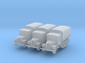 Ford V3000 Maultier late (covered) (x3) 1/220 in Clear Ultra Fine Detail Plastic