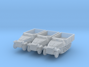 Sdkfz 251 D Pritschen (x3) 1/200 in Clear Ultra Fine Detail Plastic