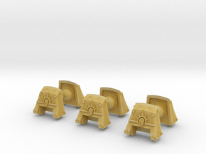 Commission 125 Count Dreadnought pads #1 x3 in Tan Fine Detail Plastic