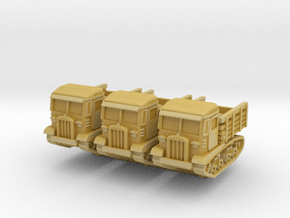 STZ-5 tractor (x3) 1/285 in Tan Fine Detail Plastic