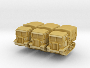 STZ-5 tractor (covered) (x3) 1/200 in Tan Fine Detail Plastic