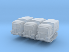 STZ-5 tractor (covered) (x3) 1/200 in Clear Ultra Fine Detail Plastic