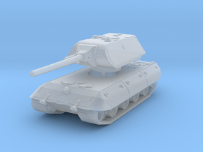 E 100 Maus 128mm (side skirts) 1/87 in Clear Ultra Fine Detail Plastic